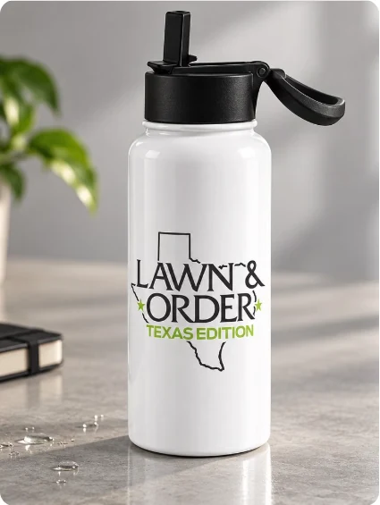 Lawn & Order Texas Edition Water Bottle