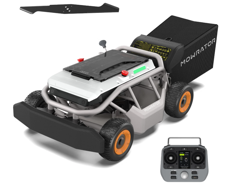 MOWRATOR S1 AWD remote-controlled mower with auto-dumping bag
