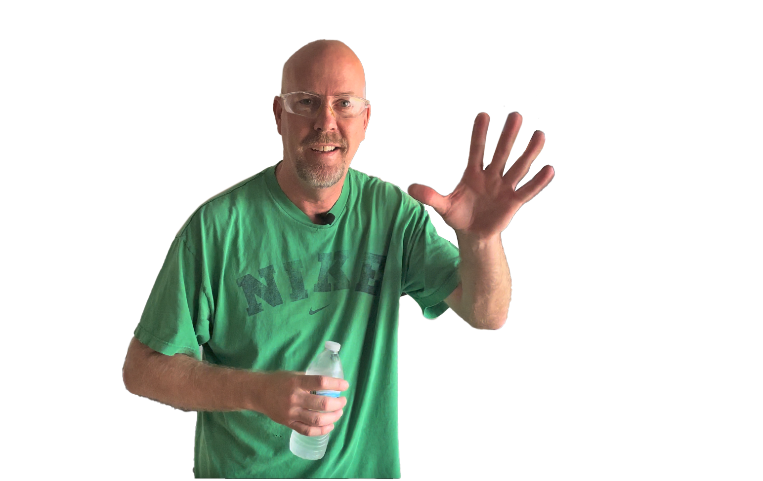 Lawn and Order Texas Edition waving hello